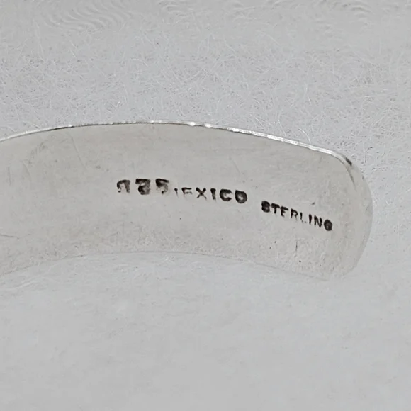 Silpada Super Rare Sterling Silver Black Snakeskin Heavy Cuff  EB430/B0430 - Picture 12 of 16